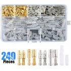 240pcs 3.9mm Connectors Kit Cold-pressed Wiring Plug-in Terminal With Reed Insert Sheath Insulation Cover 240pcs (3.9mm)