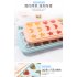 24Holes Non stick Silicone Mold Chocolate Cake Love Heart Shaped Bakeware Baking Jelly Mould Sky blue