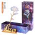 24K Gold Foil Rose Luminous Galaxy Flowers Gifts for Mother s Day Valentine s Day