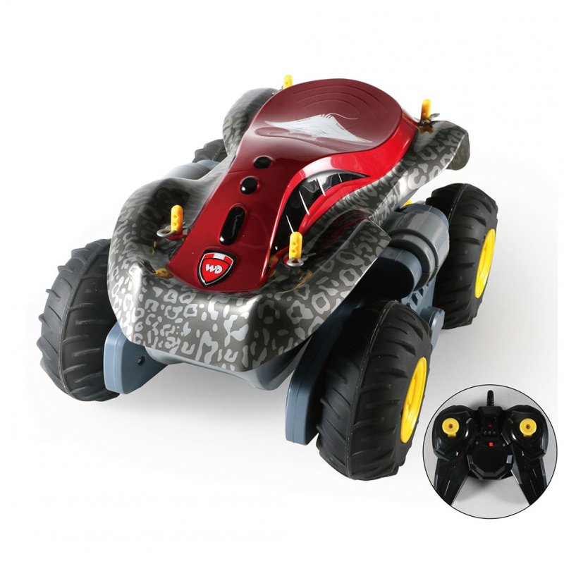 2.4g Amphibious RC Car 6ch Electric Remote Control Off-Road Vehicle Deformation Yacht with Pneumatic Tires 