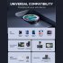 24W Car Charger Adapter Dual Ports Fast Charging QC3 0 LED Color Ambient Light Overcurrent And Overvoltage Protection Cigarette Lighter USB Charger black CCN03 