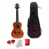 24inch Solid Acacia 4 String Ukulele Concert Musical Instrument Hawaiian Guitar
