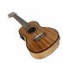 24inch Ukulele Sapele Wood with LCD EQ Carrying Bag Capo Strings Strap Musical Instrument for Ukulele Beginner Wood color