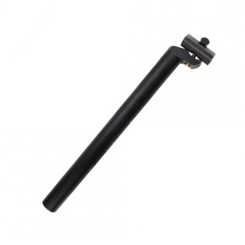 25.4mm Aluminum Alloy Mountain Road Bike Bicycle Straight Seat Post Seatpost Lengthening Tube black_Length 350mm