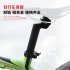 25 4mm Aluminum Alloy Mountain Road Bike Bicycle Straight Seat Post Seatpost Lengthening Tube black Length 350mm