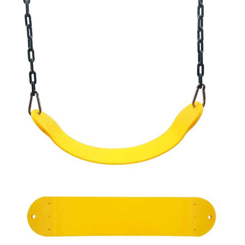 25.59*5.51Inch Swing Seat for Kindergarten Kids, Heavy Duty 300KG/661LB Weight Limit Outdoor Playground Swing Accessories yellow