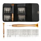 25 In 1 Screwdriver Kit Repair Tools With Leather Bag Compatible For Macbook Air Smart Phones 25 in 1 leather bag
