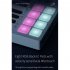25 key Midi Controller Keyboard Portable Mini Music Keyboard with 8 Rgb Backlit Trigger Pads Battery Powered White