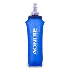 250ML 500ML Soft TPU Foldable Sports Water Bottle for Running Camping Hiking BPA   PVC Free Water Bag Dark blue 500ML One Size