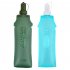 250ml 500ml Soft Folding Water Bottle With Lid Lightweight Collapsible Water Bag For Outdoor Running Sports Royal Blue 500ml