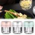 250ml Electric Garlic Press Separable Usb Charging Blender Mixer For Pepper Onion Fruits Vegetables Meat white set