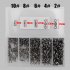 251Pcs Anti corrosion Wear Resistance 8 Shape Fishing Rolling Swivels Solid Ring Fishing Tackle American 8 word ring suit