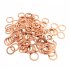 25Pcs 14mm Cooper Oil Drain Plug Gasket 007603 014106 Replacement Oil Crush Washer Seals Kit Auto Accessories yellow