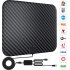 25db High Gain Indoor Digital Tv Antenna 1080p Hdtv Antenna for Dvb t Dvb t2 Hd Vhf Uhf Signal Receiver Black