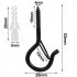 25pcs Q type Hook with Spring Buckle Load bearing 10kg Anti shedding Safety Sheep Eye Nail Hook