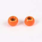 25pcs set Fly Tying Tungsten Beads Round Nymph Head Ball Fly Tying Material Tungsten Bean Set Orange 2 8mm