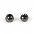 25pcs set Fly Tying Tungsten Beads Round Nymph Head Ball Fly Tying Material Tungsten Bean Set Black nickel 3 3mm