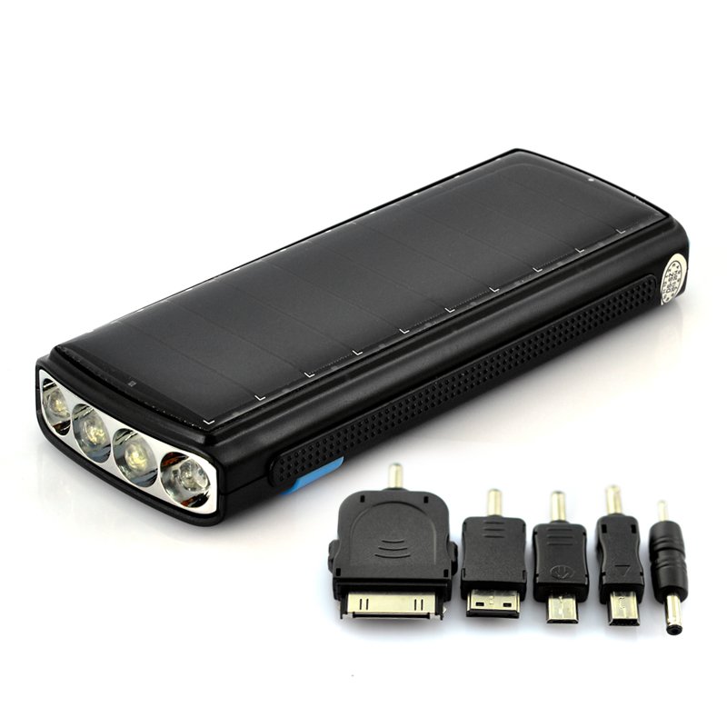 2600mAh Solar Charger + Flash Light 