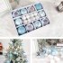 26pcs Multicolor Christmas Ball Set Christmas Tree Ornaments Perfect Gift for Home Party Decorations Orange Red