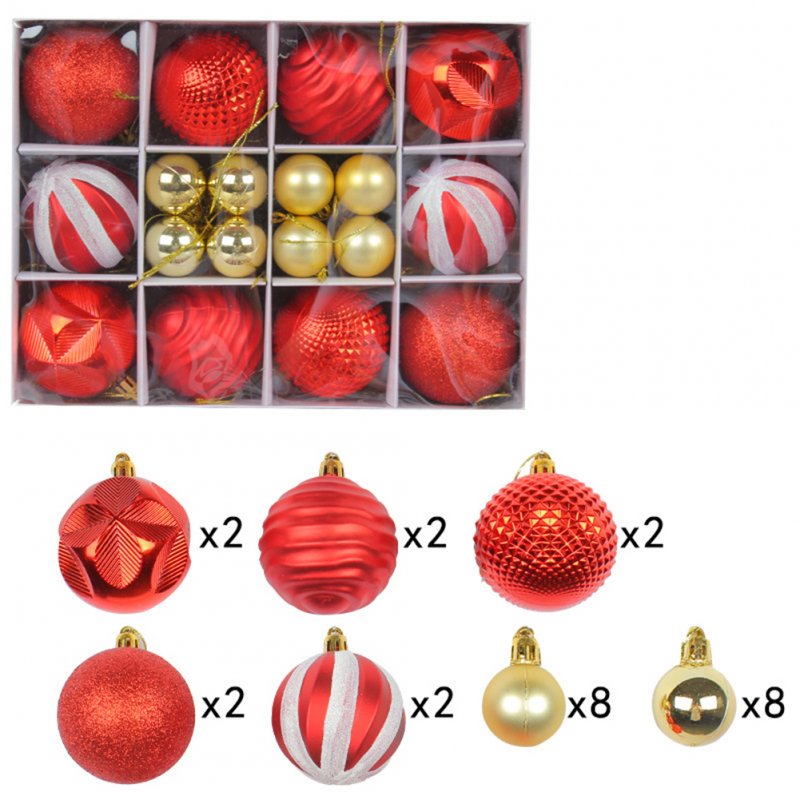 26pcs Multicolor Christmas Ball Set Christmas Tree Ornaments Perfect Gift