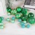 26pcs Multicolor Christmas Ball Set Christmas Tree Ornaments Perfect Gift for Home Party Decorations Green