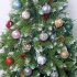 26pcs set Christmas Ball  Ornaments 3cm 6cm Christmas Ball Gift Box Set For Tree Pendant green