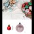 26pcs set Christmas Ball  Ornaments 3cm 6cm Christmas Ball Gift Box Set For Tree Pendant green