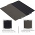 276 x 258mm Janus Pet Steel Plate 3d Printer Heated Bed Accessories Carbon Fiber Flexible Steel Build Plate as picture show