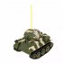 27MHZ 777 215 Mini Radio RC Battle Infrared Tank With Light Mold Toys For Kids Gift green