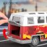 27MHz 4CH Rc Bus Model Simulation School Bus Retro Bus Ambulance Vehicles Toys For Boys Girls Birthday Xmas Gifts QH204 4D without battery