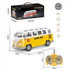 27MHz 4CH Rc Bus Model Simulation School Bus Retro Bus Ambulance Vehicles Toys For Boys Girls Birthday Xmas Gifts QH204-3D without battery