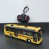 27MHz RC Bus Toy With Lights 4CH Simulation Tourist Sightseeing Bus USB Rechargeable School Bus Model Toys For Boys Girls Birthday Gifts QH204 11 golden lithium