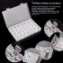 28 Grids Transparent Storage Box Nail Art Diamond Painting Tools Organizer Holder 28 grids storage boxes