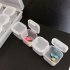 28 Slots Nail Art Storage Box Plastic Transparent Display Case Organizer Holder for Rhinestone Beads Rings Earrings Transparent