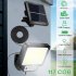 280000lm Solar Street Light 3 Modes 1200 Mah Rechargeable Battery Waterproof Super Bright Outdoor Wall Lamp JX F117 light