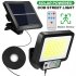 280000lm Solar Street Light 3 Modes 1200 Mah Rechargeable Battery Waterproof Super Bright Outdoor Wall Lamp JX F117 light
