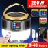 280w Smd5730 Solar Tent Light Led Bulb Usb Rechargeable Camping Light Outdoor Waterproof Camping Emergency Night Market Lamp as shown