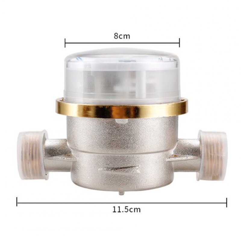 Smart Home Mechanical Rotary Wing Water Meter Type E Pointer Digital Cold Water Meter
