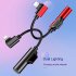 2D68 2 2 in 1 Audio Cable Adapter Lightning to Dual Lightning Audio Earphone Lightning Adapter 0 9 Black