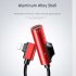 2D68 2 2 in 1 Audio Cable Adapter Lightning to Dual Lightning Audio Earphone Lightning Adapter 0 9 Black