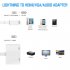 2D68 IPHDMI Lightning to Digital AV HDMI Charging Cable 4K 1080P HD Adapters  white 0 9