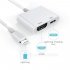 2D68 IPHDMI Lightning to Digital AV HDMI Charging Cable 4K 1080P HD Adapters  white 0 9