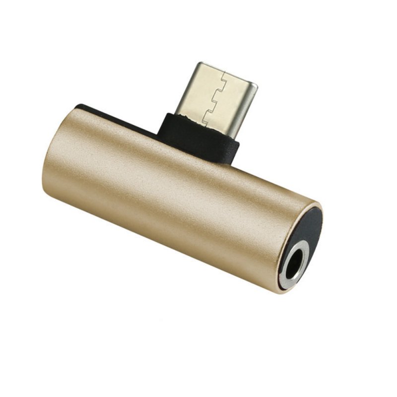 2D68-TYC 2 IN 1 Charging Converter Gold