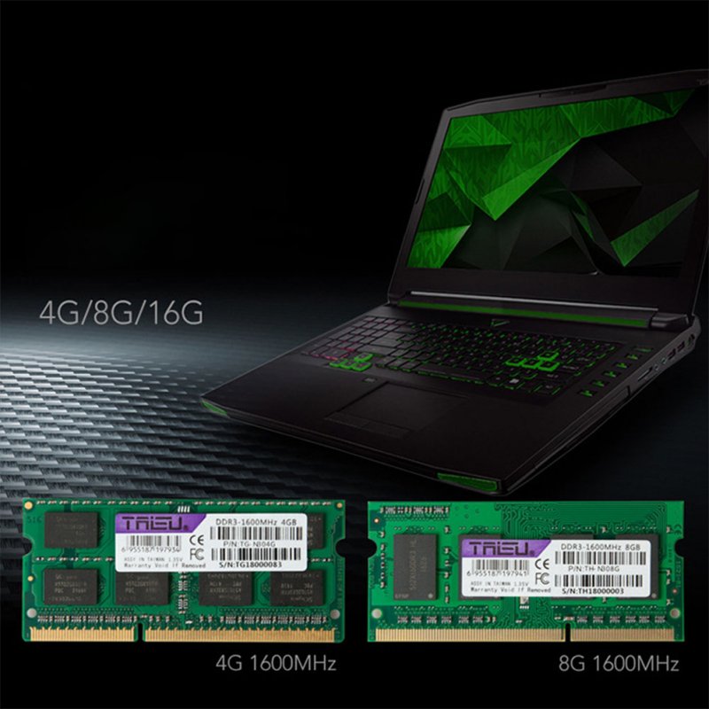 2GB/4GB/8GB DDR3 1600MHz Notebook Memory