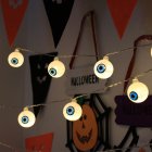 2M 10LEDs Halloween Series String Light Night Lamp for Holiday Party Garden Decoration Warm White Eyeball
