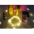 2M 20LED Button Battery Copper Wire String Light Fairy Lamp Wedding Party Festivals Decoration pink light