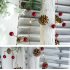 2M 20LEDs PineCones Pine Needle Red Berry Copper Wire String Light for Christmas Decor Warm White Battery