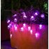 2M 20LEDs Spider Shape String Light Battery Powered Lamp for Outdoor Garden Halloween Decor  purple