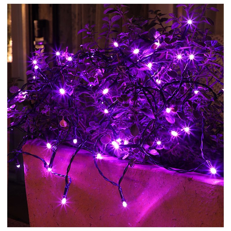 2M 20LEDs String Light Purple Lamp for Outdoor Garden Decor Battery Powered Purple light_2m 20LED