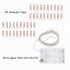 2M 4M Photo Clip USB LED String Lights Wooden Fairy Lights Outdoor Christmas Decoration Party Wedding Xmas 4m warm white